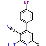 InChI=1/C13H10BrN3/c1-8-6-11(12(7-15)13(16)17-8)9-2-4-10(14)5-3-9/h2-6H,1H3,(H2,16,17)