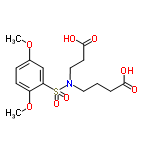 InChI=1/C15H21NO8S/c1-23-11-5-6-12(24-2)13(10-11)25(21,22)16(9-7-15(19)20)8-3-4-14(17)18/h5-6,10H,3-4,7-9H2,1-2H3,(H,17,18)(H,19,20)