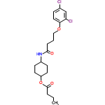 InChI=1/C20H27Cl2NO4/c1-2-4-20(25)27-16-9-7-15(8-10-16)23-19(24)5-3-12-26-18-11-6-14(21)13-17(18)22/h6,11,13,15-16H,2-5,7-10,12H2,1H3,(H,23,24)