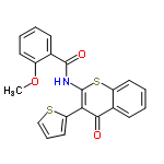 InChI=1/C21H15NO3S2/c1-25-15-9-4-2-7-13(15)20(24)22-21-18(17-11-6-12-26-17)19(23)14-8-3-5-10-16(14)27-21/h2-12H,1H3,(H,22,24)