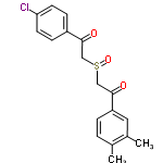 InChI=1/C18H17ClO3S/c1-12-3-4-15(9-13(12)2)18(21)11-23(22)10-17(20)14-5-7-16(19)8-6-14/h3-9H,10-11H2,1-2H3