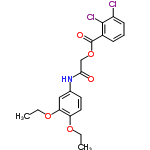 InChI=1/C19H19Cl2NO5/c1-3-25-15-9-8-12(10-16(15)26-4-2)22-17(23)11-27-19(24)13-6-5-7-14(20)18(13)21/h5-10H,3-4,11H2,1-2H3,(H,22,23)