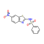 InChI=1/C13H9N3O4S2/c17-16(18)9-6-7-11-12(8-9)21-13(14-11)15-22(19,20)10-4-2-1-3-5-10/h1-8H,(H,14,15)