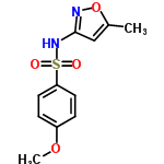 InChI=1/C11H12N2O4S/c1-8-7-11(12-17-8)13-18(14,15)10-5-3-9(16-2)4-6-10/h3-7H,1-2H3,(H,12,13)