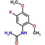 InChI=1/C9H11FN2O3/c1-14-7-4-8(15-2)6(3-5(7)10)12-9(11)13/h3-4H,1-2H3,(H3,11,12,13)