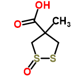 InChI=1/C5H8O3S2/c1-5(4(6)7)2-9-10(8)3-5/h2-3H2,1H3,(H,6,7)