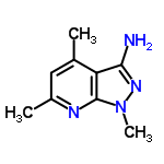 InChI=1/C9H12N4/c1-5-4-6(2)11-9-7(5)8(10)12-13(9)3/h4H,1-3H3,(H2,10,12)