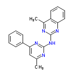 InChI=1/C20H17N5/c1-13-12-18(15-8-4-3-5-9-15)24-19(21-13)25-20-22-14(2)16-10-6-7-11-17(16)23-20/h3-12H,1-2H3,(H,21,22,23,24,25)