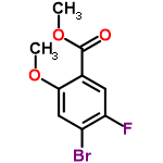 InChI=1/C9H8BrFO3/c1-13-8-4-6(10)7(11)3-5(8)9(12)14-2/h3-4H,1-2H3