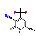 InChI=1/C8H5F3N2S/c1-4-2-6(8(9,10)11)5(3-12)7(14)13-4/h2H,1H3,(H,13,14)