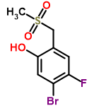 InChI=1/C8H8BrFO3S/c1-14(12,13)4-5-2-7(10)6(9)3-8(5)11/h2-3,11H,4H2,1H3