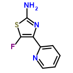 InChI=1/C8H6FN3S/c9-7-6(12-8(10)13-7)5-3-1-2-4-11-5/h1-4H,(H2,10,12)