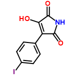 InChI=1/C10H6INO3/c11-6-3-1-5(2-4-6)7-8(13)10(15)12-9(7)14/h1-4H,(H2,12,13,14,15)