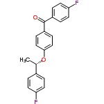 InChI=1/C21H16F2O2/c1-14(15-2-8-18(22)9-3-15)25-20-12-6-17(7-13-20)21(24)16-4-10-19(23)11-5-16/h2-14H,1H3/t14-/m0/s1