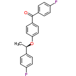 InChI=1/C21H16F2O2/c1-14(15-2-8-18(22)9-3-15)25-20-12-6-17(7-13-20)21(24)16-4-10-19(23)11-5-16/h2-14H,1H3/t14-/m1/s1