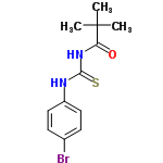 InChI=1/C12H15BrN2OS/c1-12(2,3)10(16)15-11(17)14-9-6-4-8(13)5-7-9/h4-7H,1-3H3,(H2,14,15,16,17)