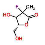 InChI=1/C6H9FO4/c1-6(7)4(9)3(2-8)11-5(6)10/h3-4,8-9H,2H2,1H3/t3-,4?,6?/m1/s1