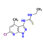 InChI=1/C10H12ClN5S/c1-3-12-10(17)14-9-7-5(2)4-6(11)13-8(7)15-16-9/h4H,3H2,1-2H3,(H3,12,13,14,15,16,17)