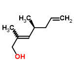 InChI=1/C9H16O/c1-4-5-8(2)6-9(3)7-10/h4,6,8,10H,1,5,7H2,2-3H3/t8-/m0/s1