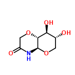 InChI=1/C7H11NO5/c9-3-1-13-7-6(5(3)11)12-2-4(10)8-7/h3,5-7,9,11H,1-2H2,(H,8,10)/t3-,5+,6-,7-/m1/s1