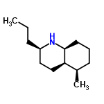 InChI=1/C13H25N/c1-3-5-11-8-9-12-10(2)6-4-7-13(12)14-11/h10-14H,3-9H2,1-2H3/t10-,11-,12-,13+/m1/s1