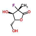 InChI=1/C6H9FO4/c1-6(7)4(9)3(2-8)11-5(6)10/h3-4,8-9H,2H2,1H3/t3-,4-,6+/m1/s1