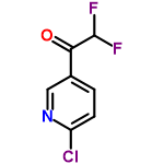 InChI=1/C7H4ClF2NO/c8-5-2-1-4(3-11-5)6(12)7(9)10/h1-3,7H