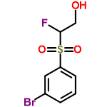 InChI=1/C8H8BrFO3S/c9-6-2-1-3-7(4-6)14(12,13)8(10)5-11/h1-4,8,11H,5H2