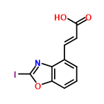 InChI=1/C10H6INO3/c11-10-12-9-6(4-5-8(13)14)2-1-3-7(9)15-10/h1-5H,(H,13,14)/b5-4+