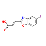 InChI=1/C10H6INO3/c11-6-1-2-8-7(5-6)12-9(15-8)3-4-10(13)14/h1-5H,(H,13,14)/b4-3+