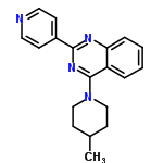 InChI=1/C19H20N4/c1-14-8-12-23(13-9-14)19-16-4-2-3-5-17(16)21-18(22-19)15-6-10-20-11-7-15/h2-7,10-11,14H,8-9,12-13H2,1H3