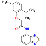 InChI=1/C18H19N3O2S/c1-11(2)13-8-7-12(3)9-16(13)23-10-17(22)19-14-5-4-6-15-18(14)21-24-20-15/h4-9,11H,10H2,1-3H3,(H,19,22)