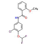 InChI=1/C15H12ClF2NO3/c1-21-12-5-3-2-4-10(12)14(20)19-9-6-7-13(11(16)8-9)22-15(17)18/h2-8,15H,1H3,(H,19,20)