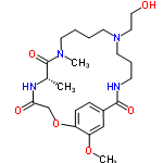 InChI=1/C23H36N4O6/c1-17-23(31)26(2)10-4-5-11-27(13-14-28)12-6-9-24-22(30)18-7-8-19(20(15-18)32-3)33-16-21(29)25-17/h7-8,15,17,28H,4-6,9-14,16H2,1-3H3,(H,24,30)(H,25,29)/t17-/m0/s1