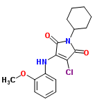 InChI=1/C17H19ClN2O3/c1-23-13-10-6-5-9-12(13)19-15-14(18)16(21)20(17(15)22)11-7-3-2-4-8-11/h5-6,9-11,19H,2-4,7-8H2,1H3