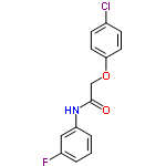 InChI=1/C14H11ClFNO2/c15-10-4-6-13(7-5-10)19-9-14(18)17-12-3-1-2-11(16)8-12/h1-8H,9H2,(H,17,18)