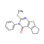 InChI=1/C16H14N2OS2/c1-20-16-17-14-13(11-8-5-9-12(11)21-14)15(19)18(16)10-6-3-2-4-7-10/h2-4,6-7H,5,8-9H2,1H3