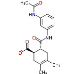 InChI=1/C18H22N2O4/c1-10-7-15(16(18(23)24)8-11(10)2)17(22)20-14-6-4-5-13(9-14)19-12(3)21/h4-6,9,15-16H,7-8H2,1-3H3,(H,19,21)(H,20,22)(H,23,24)/p-1/t15-,16-/m1/s1