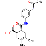 InChI=1/C18H22N2O4/c1-10-7-15(16(18(23)24)8-11(10)2)17(22)20-14-6-4-5-13(9-14)19-12(3)21/h4-6,9,15-16H,7-8H2,1-3H3,(H,19,21)(H,20,22)(H,23,24)/t15-,16+/m0/s1