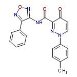 InChI=1/C20H15N5O3/c1-13-7-9-15(10-8-13)25-12-11-16(26)18(22-25)20(27)21-19-17(23-28-24-19)14-5-3-2-4-6-14/h2-12H,1H3,(H,21,24,27)