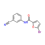 InChI=1/C12H7BrN2O2/c13-11-5-4-10(17-11)12(16)15-9-3-1-2-8(6-9)7-14/h1-6H,(H,15,16)