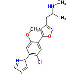 InChI=1/C14H16ClN7O2/c1-8(16-2)4-13-18-14(24-19-13)9-5-10(15)11(6-12(9)23-3)22-7-17-20-21-22/h5-8,16H,4H2,1-3H3