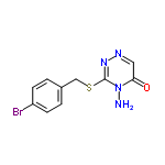 InChI=1/C10H9BrN4OS/c11-8-3-1-7(2-4-8)6-17-10-14-13-5-9(16)15(10)12/h1-5H,6,12H2