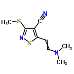 InChI=1/C9H11N3S2/c1-12(2)5-4-8-7(6-10)9(13-3)11-14-8/h4-5H,1-3H3