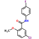 InChI=1/C14H11ClFNO2/c1-19-13-7-2-9(15)8-12(13)14(18)17-11-5-3-10(16)4-6-11/h2-8H,1H3,(H,17,18)