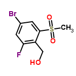 InChI=1/C8H8BrFO3S/c1-14(12,13)8-3-5(9)2-7(10)6(8)4-11/h2-3,11H,4H2,1H3