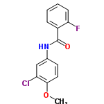 InChI=1/C14H11ClFNO2/c1-19-13-7-6-9(8-11(13)15)17-14(18)10-4-2-3-5-12(10)16/h2-8H,1H3,(H,17,18)