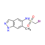 InChI=1/C9H10BrN3O2S/c1-6-2-9-7(4-11-12-9)3-8(6)13-16(14,15)5-10/h2-4,13H,5H2,1H3,(H,11,12)