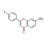 InChI=1/C16H11FO2/c1-10-2-7-13-14(18)9-15(19-16(13)8-10)11-3-5-12(17)6-4-11/h2-9H,1H3