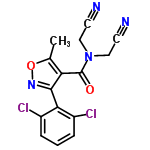 InChI=1/C15H10Cl2N4O2/c1-9-12(15(22)21(7-5-18)8-6-19)14(20-23-9)13-10(16)3-2-4-11(13)17/h2-4H,7-8H2,1H3